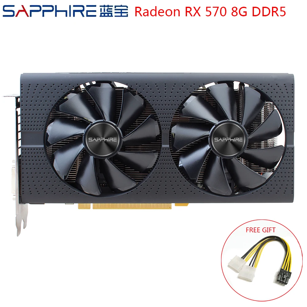 SAPPHIRE AMD Radeon RX 570 8GB Video Card Gaming PC Graphics Cards GPU RX570 8GB GDDR5 256bit For PC Used RX570 Cards
SAPPHIRE AMD Radeon RX 570 8GB Video Card Gaming PC Graphics Cards GPU RX570 8GB GDDR5 256bit For PC Used RX570 Cards