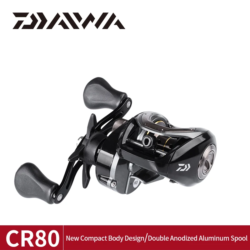 DAIWA CR80 Fishing reels Gear Ratio 6.8:1 Baitcasting Reel Fishing pesca 7+1BB Max Drag 7kg Coils Low Profile Wheels right/left
DAIWA CR80 Fishing reels Gear Ratio 6.8:1 Baitcasting Reel Fishing pesca 7+1BB Max Drag 7kg Coils Low Profile Wheels right/left