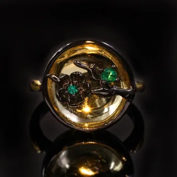 925 Sterling Silver Wedding Band Rings for Women Retro Branch Green Zircon Tungsten Ring Italian Jewelry gift fashion
925 Sterling Silver Wedding Band Rings for Women Retro Branch Green Zircon Tungsten Ring Italian Jewelry gift fashion