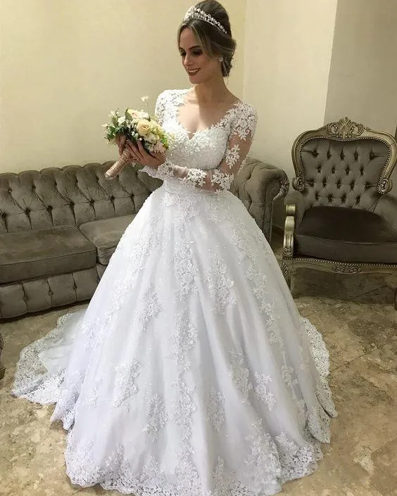 modest-a-line-country-wedding-dresses-with-long-sleeve-v-sweetheart-lace-sweep-train-uk-bridal-gown-elegant-beach-garden-boho-reception-2019 (1)