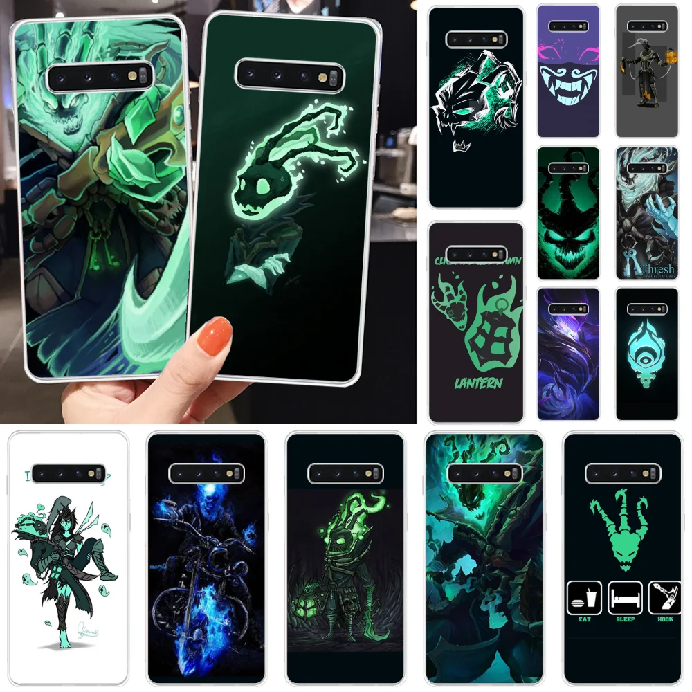 BaweiTE LOL SUPPORT Thresh Soft Silicone Phone Case for Samsung S10 Plus S9 S8 S8plus S7 S6 Mobile Cases | Мобильные телефоны и