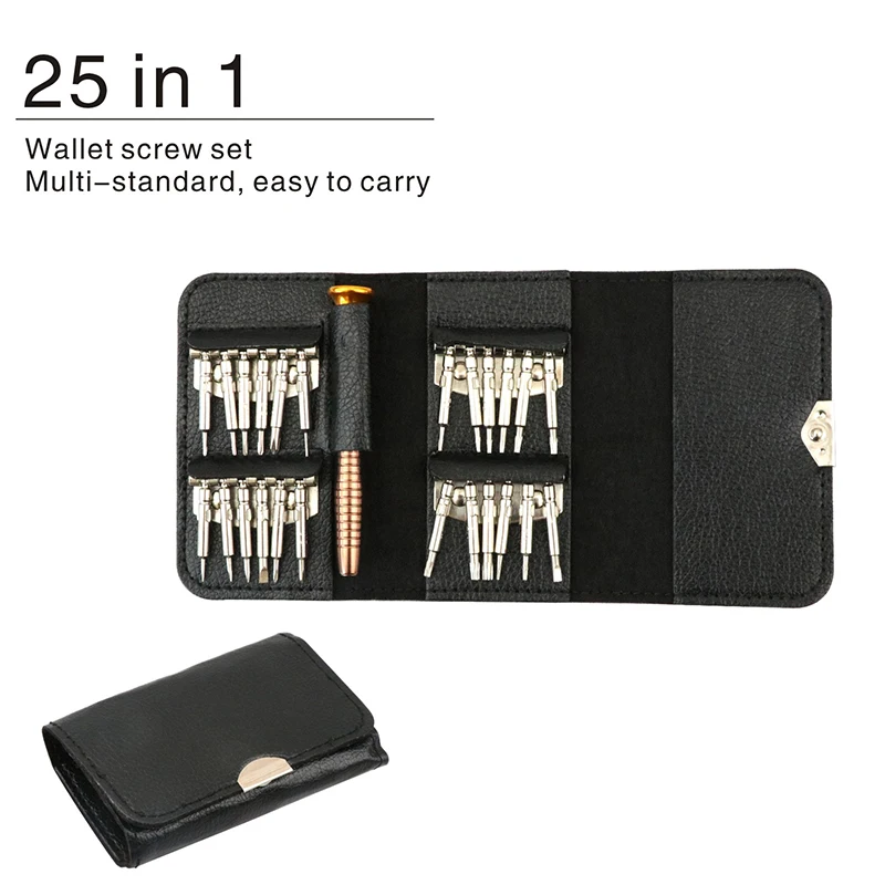 Screwdriver Set Wallet 25 in 1 Cross Torx Screw Multifunctional Mini Repair Tool Precision Screwdriver For Phones Tablet PC Watc 
Screwdriver Set Wallet 25 in 1 Cross Torx Screw Multifunctional Mini Repair Tool Precision Screwdriver For Phones Tablet PC Watc
