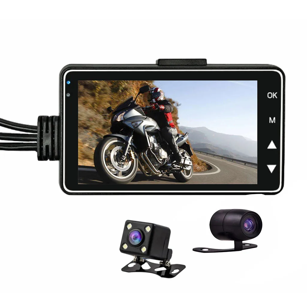 New new Motorcycle Waterproof Dvr Dash Cam with Double Lens And 140 °front lens Double Records professional waterproof#P20
New new Motorcycle Waterproof Dvr Dash Cam with Double Lens And 140 °front lens Double Records professional waterproof#P20