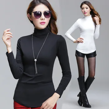 Plus Size Women's Fat Mm Korean High-necked Bottoming Shirt Women's Autumn Slim Solid Color Long-sleeved
Plus Size Women's Fat Mm Korean High-necked Bottoming Shirt Women's Autumn Slim Solid Color Long-sleeved