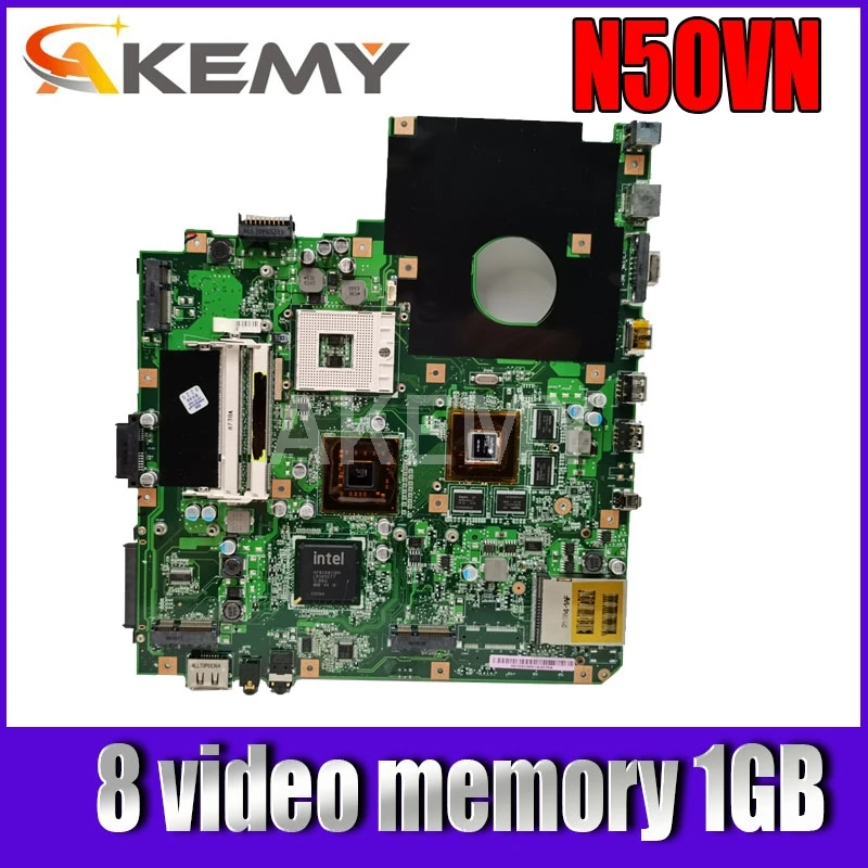 Akemy For ASUS N50VN Laotop Mainboard N50VC N50VN N50V Motherboard with 8 video memory 1GB
Akemy For ASUS N50VN Laotop Mainboard N50VC N50VN N50V Motherboard with 8 video memory 1GB