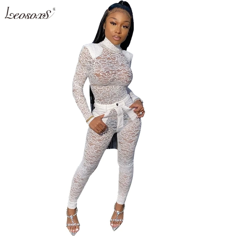 Bodycon Sexy 2 Piece Set Women Party Club Outfits Sheer Mesh Floral Lace Two Piece Set Top And Pants Set Women Matching Sets
Bodycon Sexy 2 Piece Set Women Party Club Outfits Sheer Mesh Floral Lace Two Piece Set Top And Pants Set Women Matching Sets