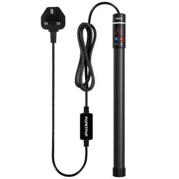 400W Submersible Aquarium Heater Titanium Heating Rod with Thermometer and LED Digital Display
400W Submersible Aquarium Heater Titanium Heating Rod with Thermometer and LED Digital Display