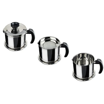 Grease Container With Separator Durable Bacon Cooking Oil Strainer And Cooking Grease Can For Reusing Oil Stainless Steel
Grease Container With Separator Durable Bacon Cooking Oil Strainer And Cooking Grease Can For Reusing Oil Stainless Steel