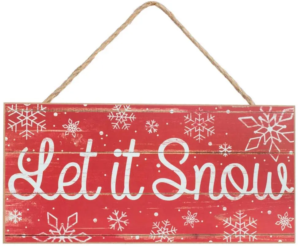 Losea Let It Snow Front Door Decor Hanging Sign 5x10 Rustic Hanging Wood Porch Decorations
Losea Let It Snow Front Door Decor Hanging Sign 5x10 Rustic Hanging Wood Porch Decorations
