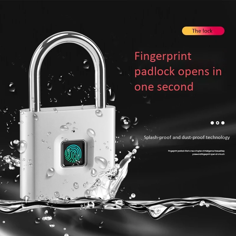 Security Keyless USB Rechargeable Door Lock Fingerprint Smart Padlock Quick Unlock
Security Keyless USB Rechargeable Door Lock Fingerprint Smart Padlock Quick Unlock