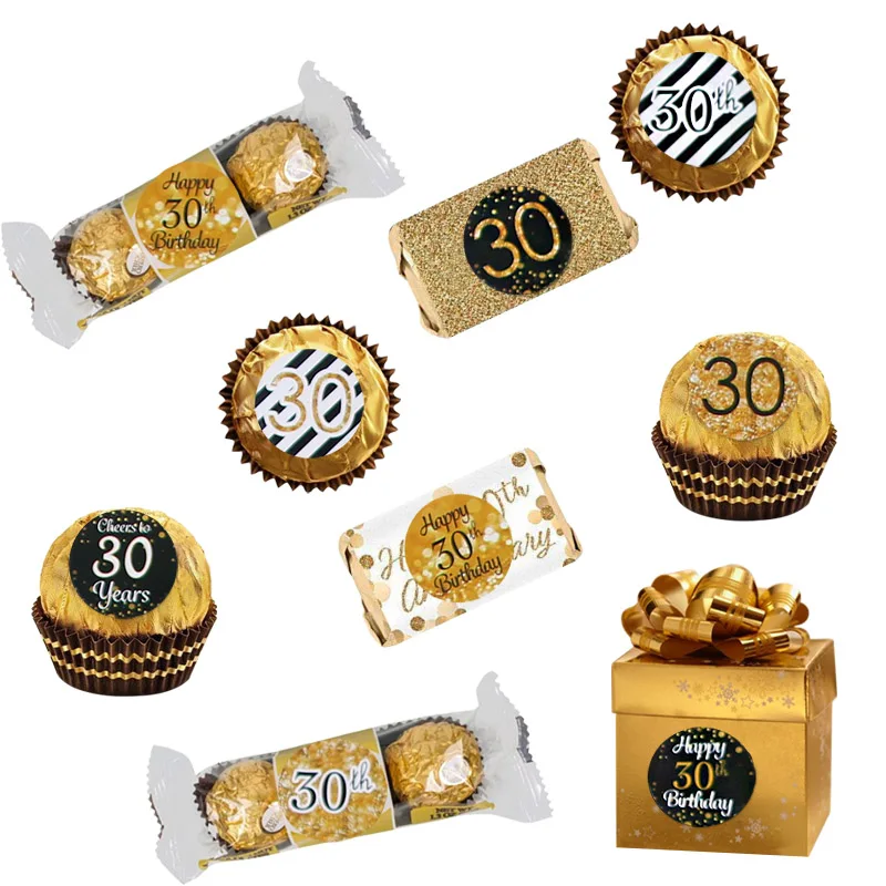216pcs Happy 30th 40th 50th Years Birthday Paper Stickers Black Gold Birthday Party Decorations Adult Anniversary Party Supplies
216pcs Happy 30th 40th 50th Years Birthday Paper Stickers Black Gold Birthday Party Decorations Adult Anniversary Party Supplies