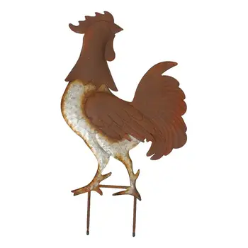 1 Pc Metal Rooster Stake Lifelike Vivid Decorative Lawn Decor Rooster Statue Cock Stake for Garden Yards Home
1 Pc Metal Rooster Stake Lifelike Vivid Decorative Lawn Decor Rooster Statue Cock Stake for Garden Yards Home