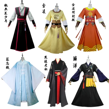 Anime Grandmaster of Demonic Cultivation Wei Wuxian Hanfu Cosplay Costume Carnival Sets Men Women Classical Halloween Party Suit
Anime Grandmaster of Demonic Cultivation Wei Wuxian Hanfu Cosplay Costume Carnival Sets Men Women Classical Halloween Party Suit
