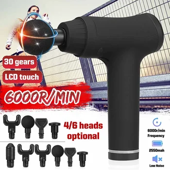 LCD Touch Control Fascia Massage Guns 30 Speeds Deep Therapy Muscle Relaxer 6000r/min Muscle Massager with 4/6 Massage Heads
LCD Touch Control Fascia Massage Guns 30 Speeds Deep Therapy Muscle Relaxer 6000r/min Muscle Massager with 4/6 Massage Heads
