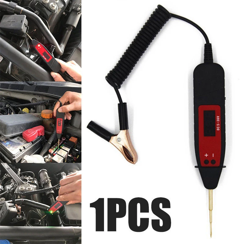 Universal 3-36V Car LCD Digital Electric Voltage Test Pen Probe Detector Tester LED Light Good Elasticity With TPU Spring Wire
Universal 3-36V Car LCD Digital Electric Voltage Test Pen Probe Detector Tester LED Light Good Elasticity With TPU Spring Wire