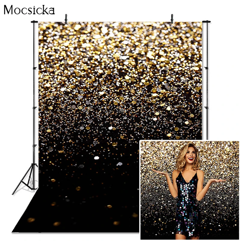 Mocsicka Gold Glitter Bokeh Photography Background Birthday Party Backdrop Graduation Wedding Decoration Props For Photo Studio
Mocsicka Gold Glitter Bokeh Photography Background Birthday Party Backdrop Graduation Wedding Decoration Props For Photo Studio