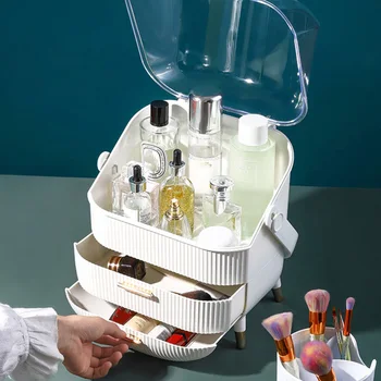 1pc Cosmetics Storage Box Cosmetics Holder Desktop Storage Box Sundry Container for Makeup Home Cosmetics 
1pc Cosmetics Storage Box Cosmetics Holder Desktop Storage Box Sundry Container for Makeup Home Cosmetics