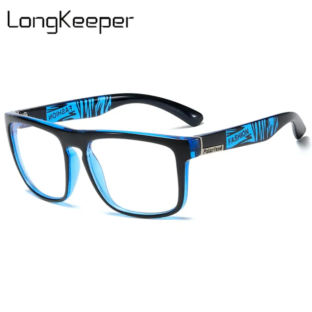 

Longkeeper Men Anti Blue Light Glasses Women Computer Eyeglasses Vintage Square Clear Lens Spectacles Anti-UV Optical Frame