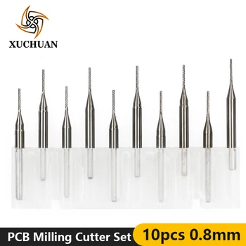 PCB Milling Cutter Corn End Mill CNC Router Bits Circuit Board Tool Tungsten Carbide Milling Cutter 10pcs 0.8mm End Milling Set
PCB Milling Cutter Corn End Mill CNC Router Bits Circuit Board Tool Tungsten Carbide Milling Cutter 10pcs 0.8mm End Milling Set