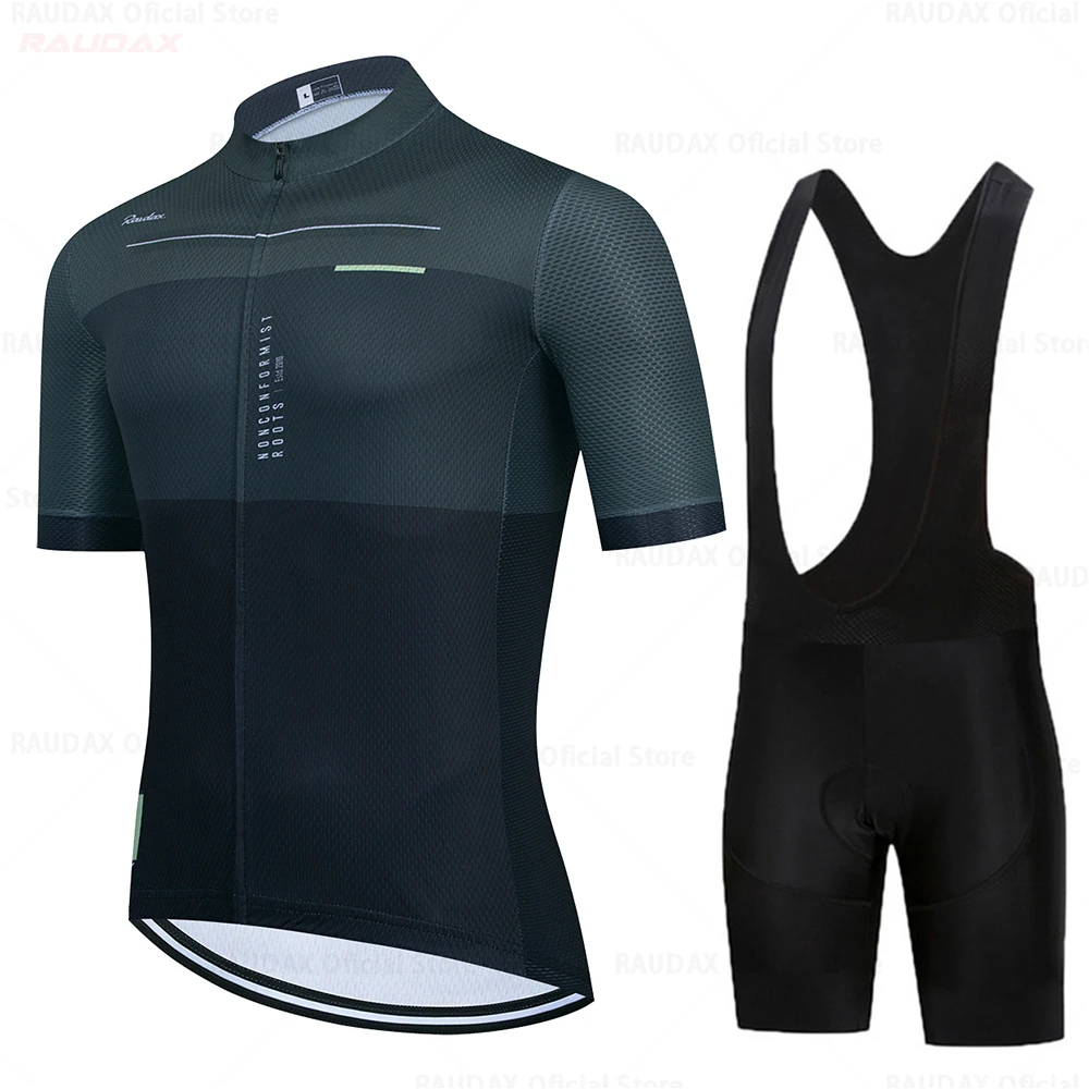 Фото Костюм для велоспорта Raudax мужской комплект одежды с коротким рукавом