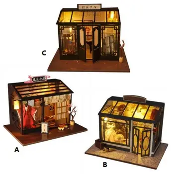 DIY Cottage Japanese-style Innovative Handmade Model World Retro Shop Series Handmand House Children Doll House Handicraft Toy
DIY Cottage Japanese-style Innovative Handmade Model World Retro Shop Series Handmand House Children Doll House Handicraft Toy