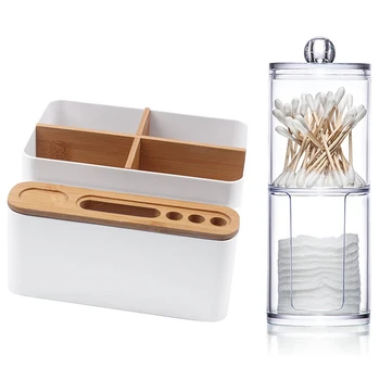 Detachable Desktop Storage Box White & Two-Layer Acrylic Organizer Plastic Transparent Round Container Storage Box
Detachable Desktop Storage Box White & Two-Layer Acrylic Organizer Plastic Transparent Round Container Storage Box