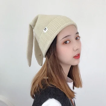 Autumn Winter Cute Rabbit Ear Wool Hat Korean Female Ins Japanese Department Soft Girl Student Leisure High Elastic Knitting Hat
Autumn Winter Cute Rabbit Ear Wool Hat Korean Female Ins Japanese Department Soft Girl Student Leisure High Elastic Knitting Hat