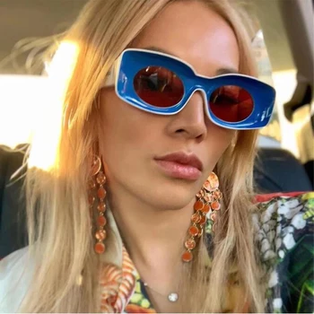 Brand Double Colors Popular Fashion Rectangle Sunglasses Women Fashion Concave Frame Candy Colors Sun Glasses Men Shades UV400
Brand Double Colors Popular Fashion Rectangle Sunglasses Women Fashion Concave Frame Candy Colors Sun Glasses Men Shades UV400