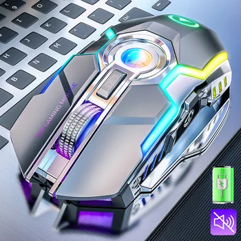Wireless Mouse Rechargeable 2.4G Silent Gaming Mouse 1600 DPI 7 Buttons LED Backlight USB Optical Computer Mouse For PC/Laptop
Wireless Mouse Rechargeable 2.4G Silent Gaming Mouse 1600 DPI 7 Buttons LED Backlight USB Optical Computer Mouse For PC/Laptop