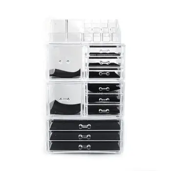 4Pcs/Set Plastic Makeup Organizer Storage Box Cosmetic Box Lipstick Jewelry Box Case Holder Display Stand Make Up Organizer 
4Pcs/Set Plastic Makeup Organizer Storage Box Cosmetic Box Lipstick Jewelry Box Case Holder Display Stand Make Up Organizer