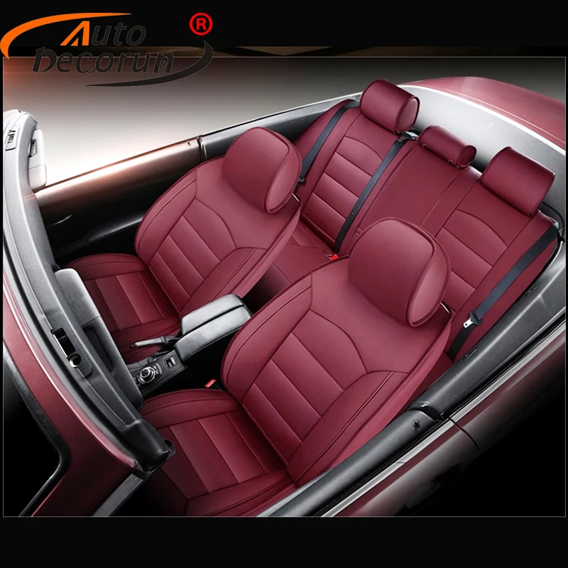 Чехлы AutoDecorun из натуральной кожи для автомобильных сидений Infiniti qx70 аксессуары