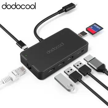 dodocool 8-in-1 USB HUB Multifunction Type C USB C Hub with Type-C 4K Video HDMI Gigabit Ethernet Adapter for Samsung Galaxy S9
dodocool 8-in-1 USB HUB Multifunction Type C USB C Hub with Type-C 4K Video HDMI Gigabit Ethernet Adapter for Samsung Galaxy S9