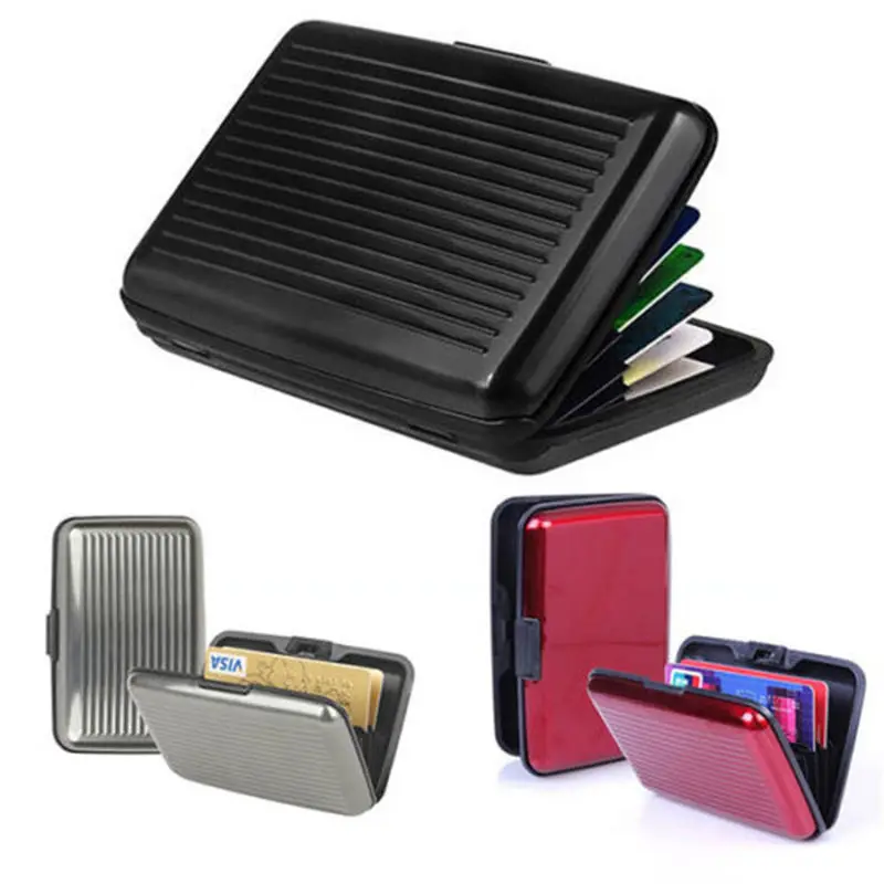 Aluminum Metal Bankcard Blocking Hard Case Wallet Credit Card Anti-RFID Scanning Protect Holder for Men and Women Dropshipping
Aluminum Metal Bankcard Blocking Hard Case Wallet Credit Card Anti-RFID Scanning Protect Holder for Men and Women Dropshipping
