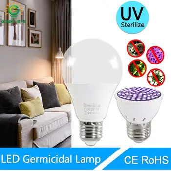 Ultraviolet Light UVC Germicidal Disinfection Lamp AC 220V E27 Bulb 5W 7W UV Sterilizer Ozone led spot light Kill Mite Bacterial
Ultraviolet Light UVC Germicidal Disinfection Lamp AC 220V E27 Bulb 5W 7W UV Sterilizer Ozone led spot light Kill Mite Bacterial