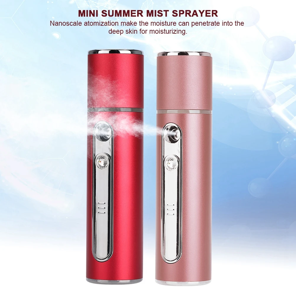 

Mini Summer Mist Sprayer Handy Nano Atomization Machine Face Moisturizing Refreshing