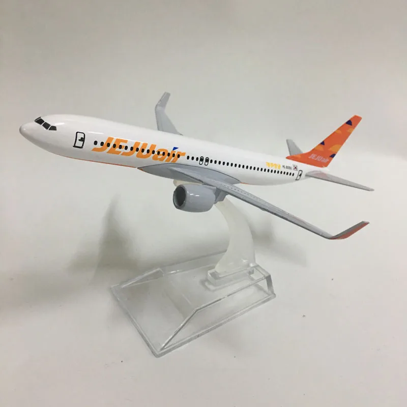 

JASON TUTU 16CM Korea JEJUAIR Boeing 737 Plane Model Airplane Model Planes Aircraft Model Toy 1:400 Diecast Metal Airplanes toys