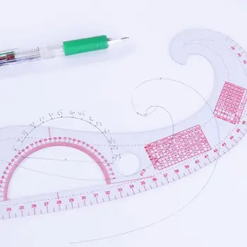 6pcs/set DIY Multi-function Quilting Seam Sewing Patchwork Drawing Curve Rulers Cutting Ruler Drafting Sewing Tools Accessory