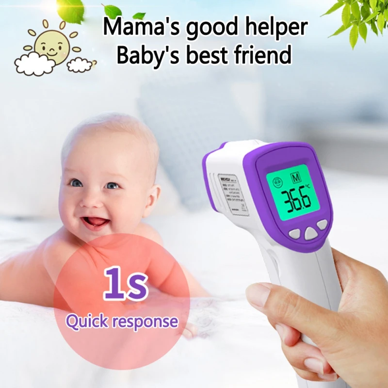 Hot Handheld Infrared Fever Thermometer Kids Adult Digital Thermometer Non-contact Precision Body Temperature Measuring Device
Hot Handheld Infrared Fever Thermometer Kids Adult Digital Thermometer Non-contact Precision Body Temperature Measuring Device