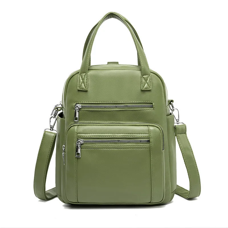 Pu Leather Small Backpacks Women Backpack Female Green High Quality Bagpack for Ladies Multifunctional 2020 New Simple Fresh
Pu Leather Small Backpacks Women Backpack Female Green High Quality Bagpack for Ladies Multifunctional 2020 New Simple Fresh