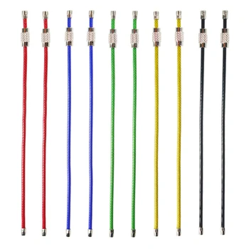 20Pack Colored Nylon Coated Stainless Steel Wire Keychains 2Mm 6.3 Inches Aircraft Cable Key Ring Loops for Hanging Luggage Tags
20Pack Colored Nylon Coated Stainless Steel Wire Keychains 2Mm 6.3 Inches Aircraft Cable Key Ring Loops for Hanging Luggage Tags