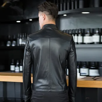 Genuine Leather Spring Autumn Real Sheepskin Coat for Men Streetwear Motorcycle Jacket MG-00-A1601 MY1872
Genuine Leather Spring Autumn Real Sheepskin Coat for Men Streetwear Motorcycle Jacket MG-00-A1601 MY1872
