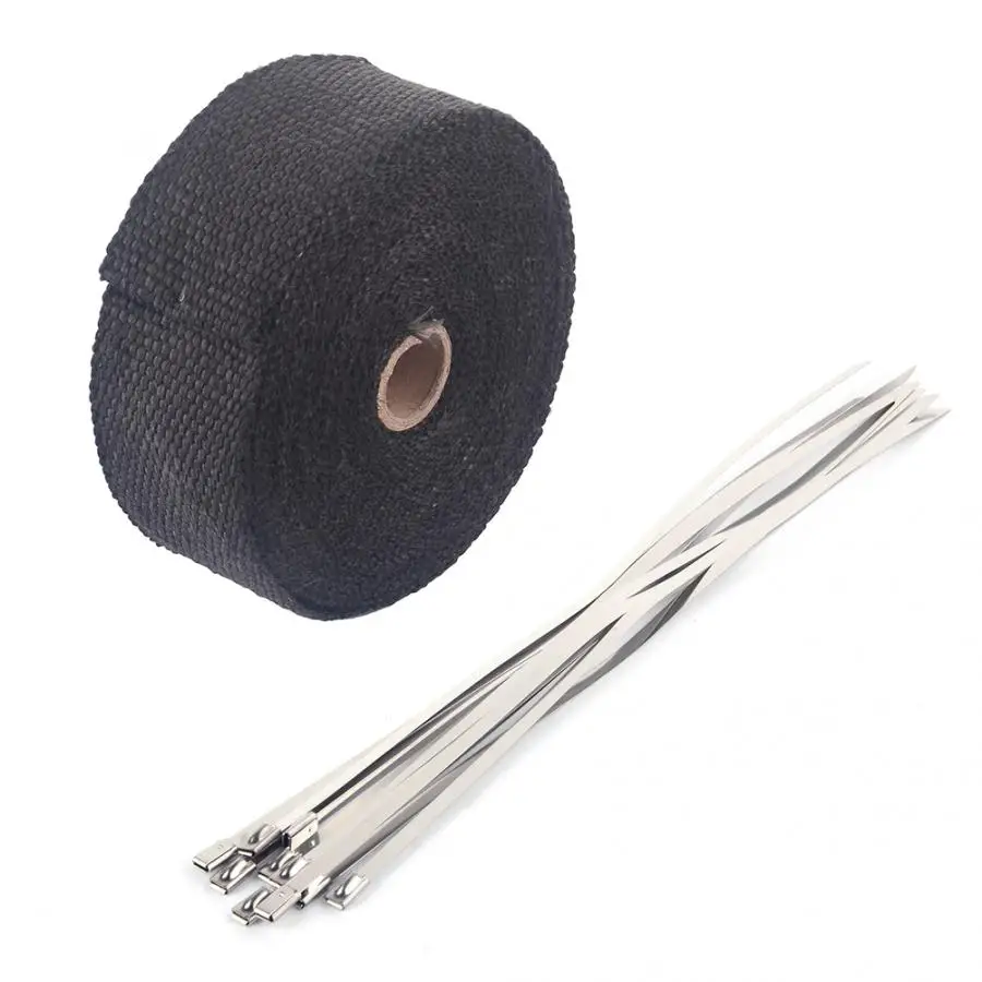 10m Performance Exhaust Heat Wrap Manifold Downpipe With 10 Cable Ties Pipe One Roll
10m Performance Exhaust Heat Wrap Manifold Downpipe With 10 Cable Ties Pipe One Roll