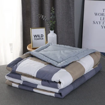 Summer Washed Cotton Air-conditioning Quilt Soft Breathable Blanket Thin Stripe Plaid Comforter Bed Cover comforter bedding sets
Summer Washed Cotton Air-conditioning Quilt Soft Breathable Blanket Thin Stripe Plaid Comforter Bed Cover comforter bedding sets