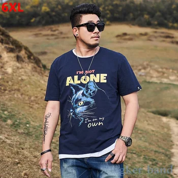 Short-sleeved loose summer blue round neck casual printing large size men's t-shirt men's trend new hooded T-shirt
Short-sleeved loose summer blue round neck casual printing large size men's t-shirt men's trend new hooded T-shirt