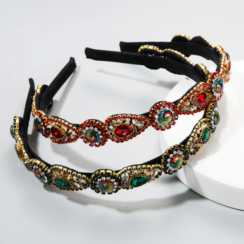 2020 New Arrival Korean and European Hair Band for Woman Baroque Palace Style Color Rhinestone and Turquoise Thin Side Hair Band
2020 New Arrival Korean and European Hair Band for Woman Baroque Palace Style Color Rhinestone and Turquoise Thin Side Hair Band