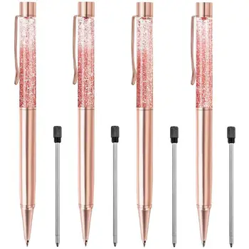 4PCS Ballpoint Pens Bejewelled Ballpoint Pen Dynamic Liquid Quicksand Pen Rose
4PCS Ballpoint Pens Bejewelled Ballpoint Pen Dynamic Liquid Quicksand Pen Rose