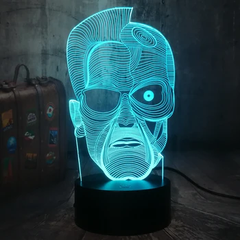 Movie Fans The Terminator 3D LED Night Light Home Decor Kids Remote Desk Lamp Holiday Decor Fans Gift Birthday New Year Present
Movie Fans The Terminator 3D LED Night Light Home Decor Kids Remote Desk Lamp Holiday Decor Fans Gift Birthday New Year Present