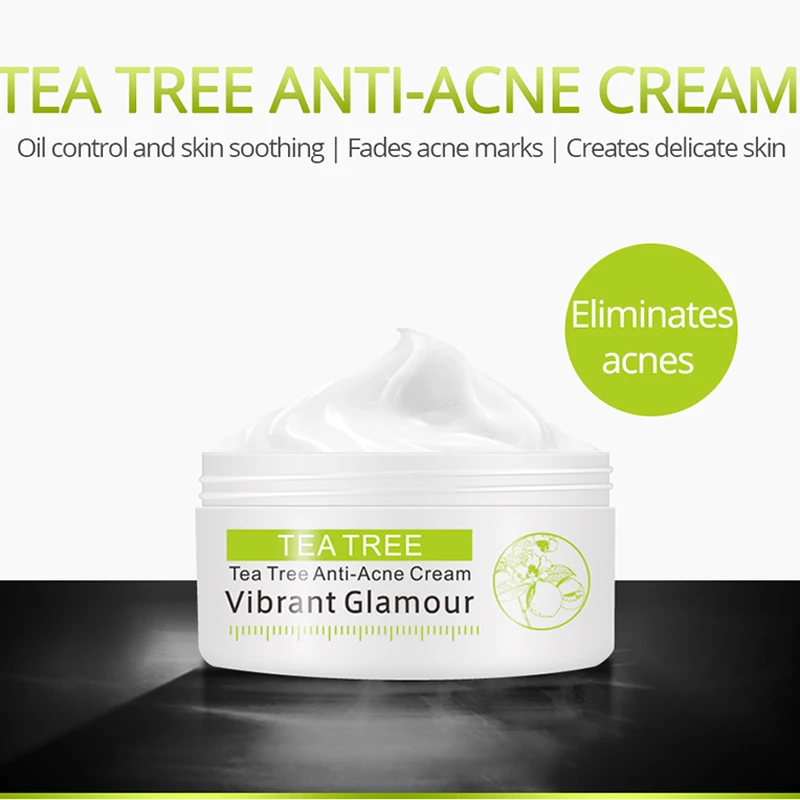 Tea Tree Anti-Acne Face Cream Oil Control Shrink Pores Acne Cream Nourish Whitening Acne Treatment Reduce Scar Remove Skin Care
Tea Tree Anti-Acne Face Cream Oil Control Shrink Pores Acne Cream Nourish Whitening Acne Treatment Reduce Scar Remove Skin Care