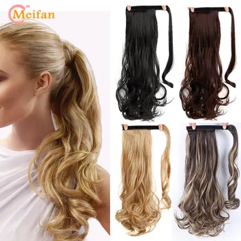 MEIFAN Long Wavy Ponytail Clip in Hair Tail Extension Hairpiece Velcro Wrap Around Ponytail Synthetic Natural Wigs for Women
MEIFAN Long Wavy Ponytail Clip in Hair Tail Extension Hairpiece Velcro Wrap Around Ponytail Synthetic Natural Wigs for Women