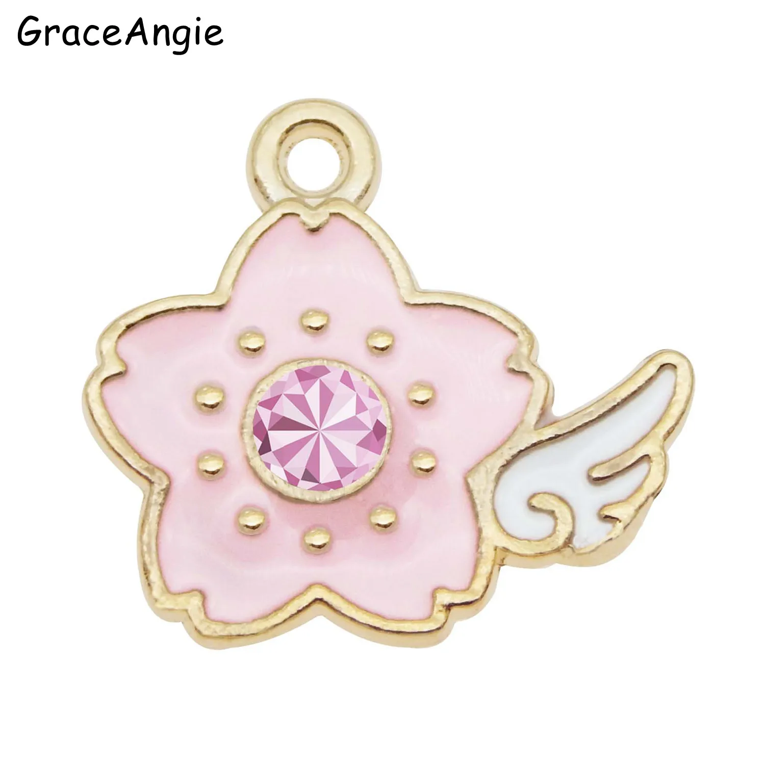 5pcs/pack Enmal Pink Flower with Wing Charm Pendant Enamel Beads Pendants Charms Craft DIY Jewelry Findings Flower Charms Gift 
5pcs/pack Enmal Pink Flower with Wing Charm Pendant Enamel Beads Pendants Charms Craft DIY Jewelry Findings Flower Charms Gift